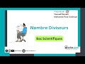 Nombre de diviseurs
