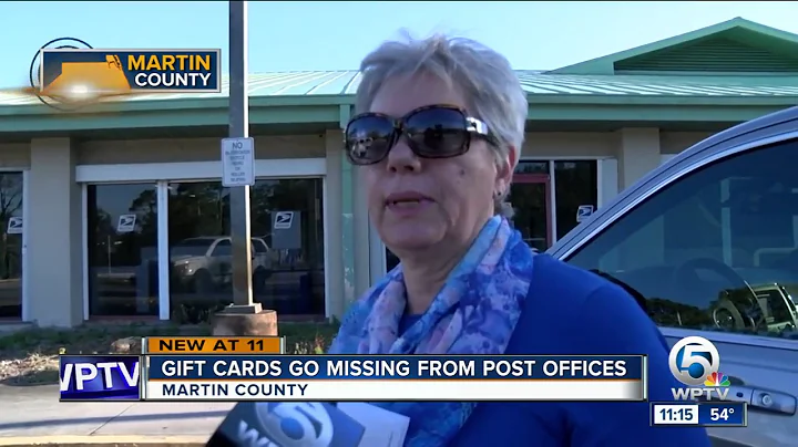 Gift cards go missing from post offices