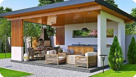 Rustic Wooden Gazebo designs 2023.