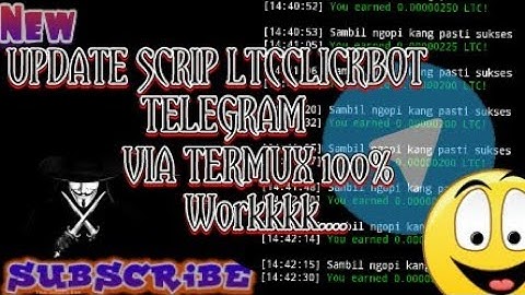 NEW SCRIP BOT LTC TELEGRAM|VIA TERMUX 💯% WORK