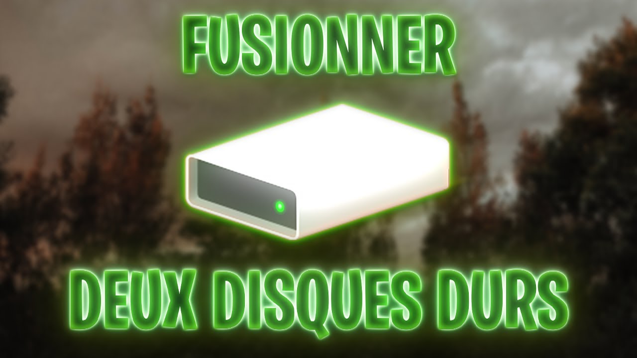 TuTo COMMENT FUSIONNER DEUX DISQUES DURS