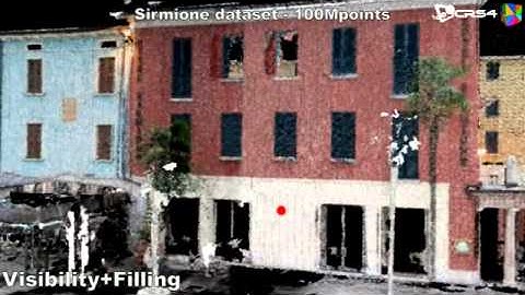 Real-time Rendering of Massive Unstructured Raw Point Clouds