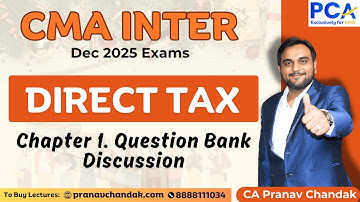 DT QB | Chapter 1 - Basic Concepts | CA Pranav Chandak