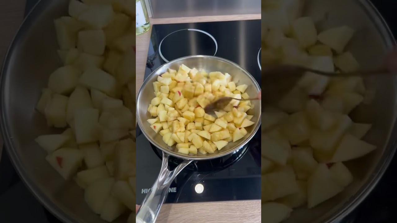 Crumble & sorbet poire maison 🍐 (dessert léger et facile)