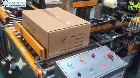 Automatic H type carton box sealing machine box edge side tape sealing packing line
