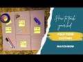 Life skills  how to teach a child to fold clothes  diy board