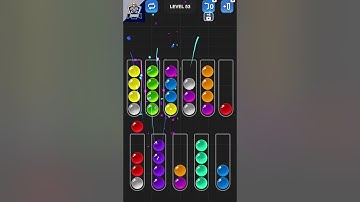 Ball Sort Puzzle Level 53 #ballsortpuzzle #walkthrough #gameplay #shorts