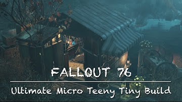 FALLOUT 76 immersive CAMP - Ultimate Micro Teeny Tiny Build (every workbench, fully closed)