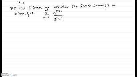 Comparison Test to test the convergence of a series -11.4.15