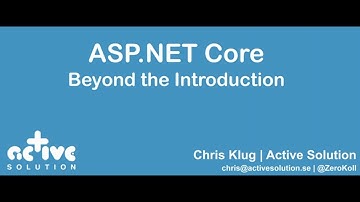 ASP NET Core Beyond the Introductino - Chirs Klug - NDC Oslo 2021