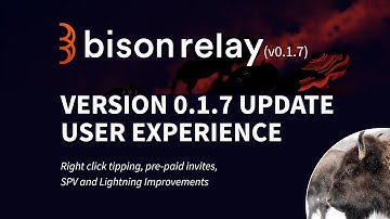 Bison Relay upgrades to version 0.1.7
