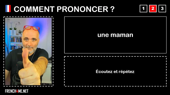 How to pronounce French I une maman