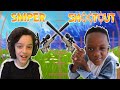 SNIPER SHOOT OUT ON FORTNITE WITH ROKEFN - BATTLE ROYALE