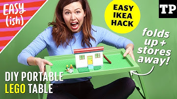 Easy IKEA hack: LEGO table & storage (folds up!) | Easy(ish) S01E05