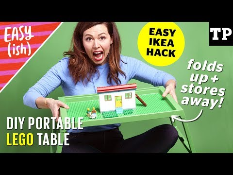Easy Ikea Hack Lego Table Storage Folds Up Easy Ish