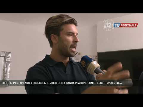 TOPI D'APPARTAMENTO A SCORCOLA: IL VIDEO DELLA BANDA IN AZIONE CON LE TORCE | 22/08/2024