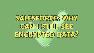 Salesforce: Why can I still see encrypted data?