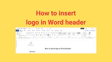 How to insert logo in Word header