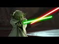 Star wars episode ii  attack of the clones  yoda vs count dooku  4k ultra