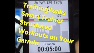 Garmin Smart Trainer Control for TrainingPeaks structured HR and POWER-based interval workouts! screenshot 2