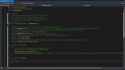 Part 1: Beginnings of a 3d mission objectives solution for unity3d