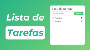 Criando uma Lista de Tarefas com HTML, CSS e JavaScript