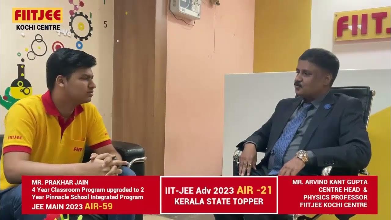 Prakhar Jain(AIR21,JEE ADV 2023) vividly recollects his FIITJEE
