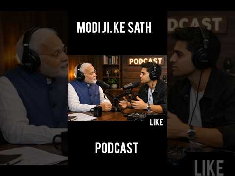 why modi ji come to podcast with me | little youtuber #shorts