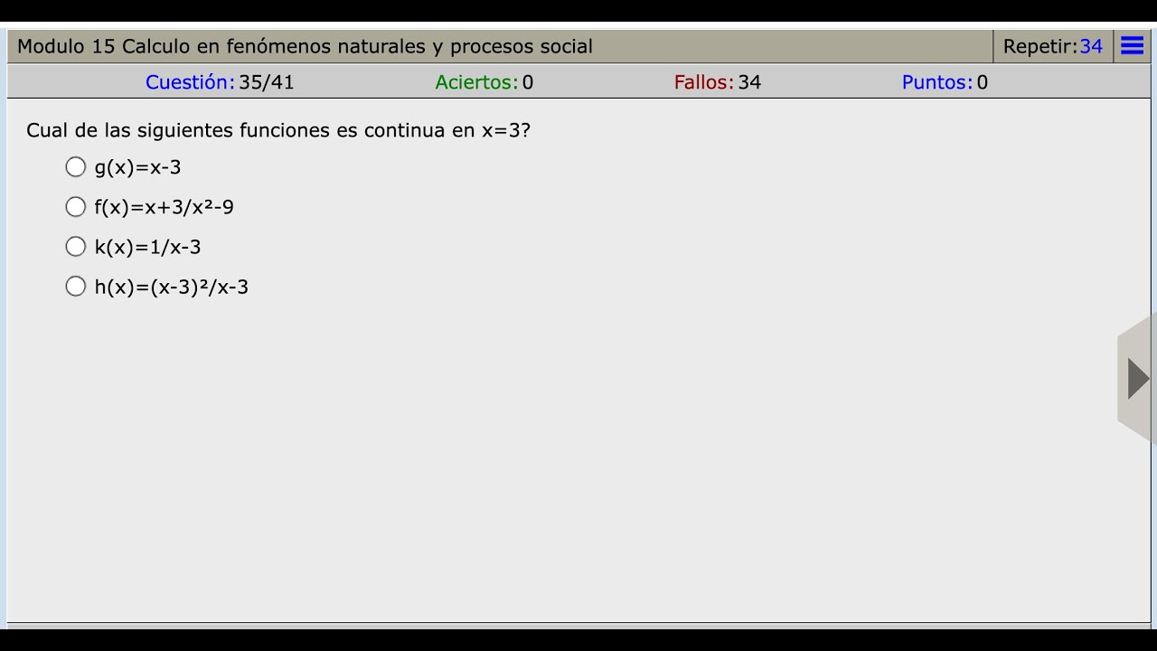 Modulo 15 Calculo en fenómenos naturales y procesos social| Cual de las