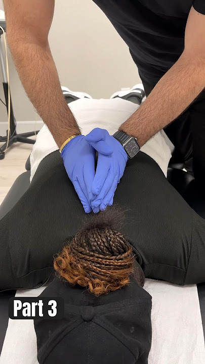 Part 3: She wanted to get her neck and back pain taken care of 🙌 #kingofcracks  #chiropractor