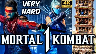 MK1 *KENSHI* VERY HARD KLASSIC TOWER GAMEPLAY!! (FROST AS KAMEO) 4K 60 FPS NO ROUNDS LOST!! (MK12)