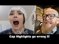 Cap Highlights go wrong !!! #hairdresser reacts to hair fails