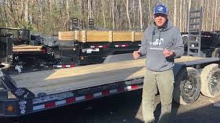 Iron Bull EWB 14k 7 Ton 8 Inch I-beam Equipment Trailers, Iron Clad 2 Yr Warranty, Toolbox