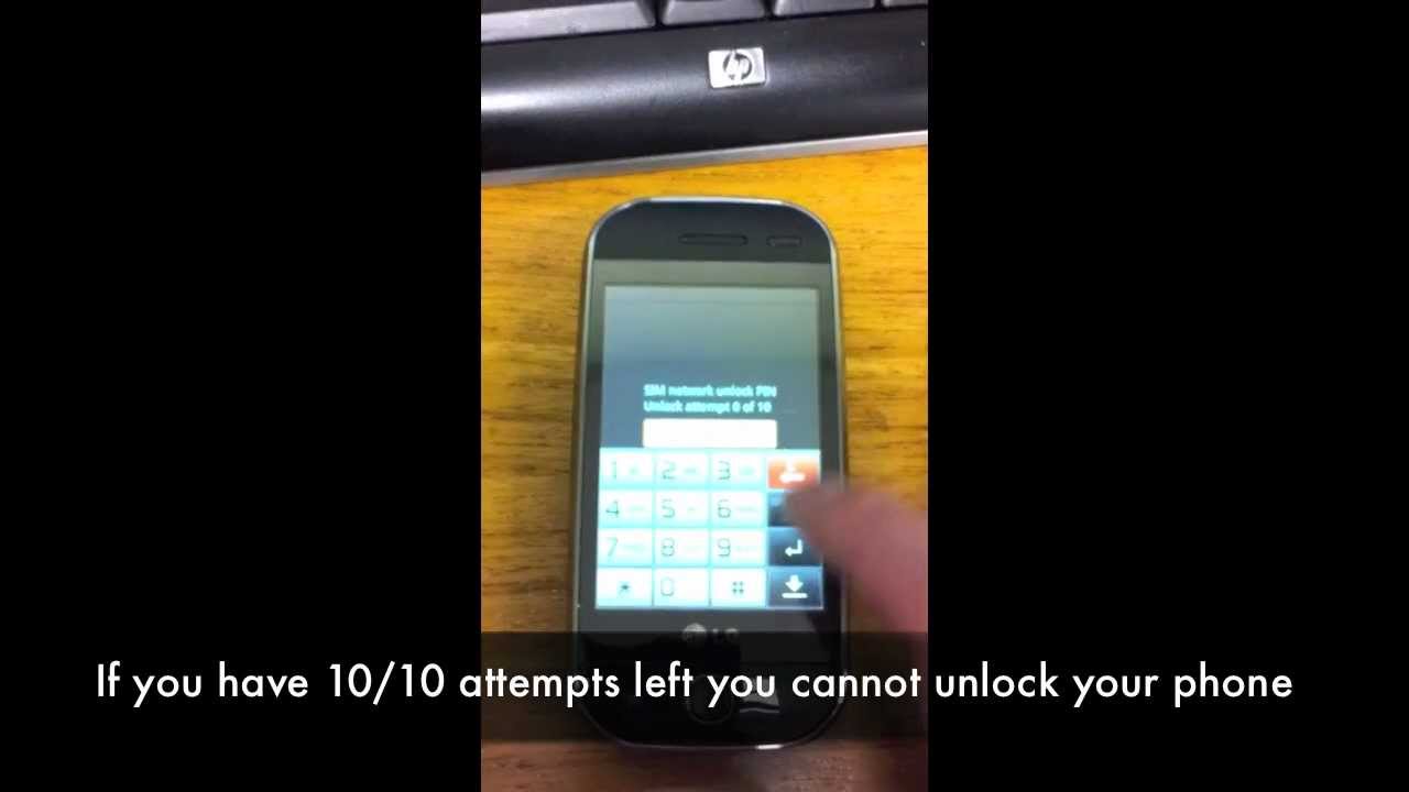 How to Unlock LG GW620 Eve (AKA LG InTouch Max) - Sim Network Unlock Code Instructions LG GW620r - YouTube