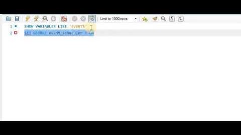 How to enable event scheduler in mysq l ITMD