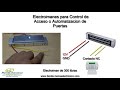 Electroiman para puerta (funcion de cables de conexion)