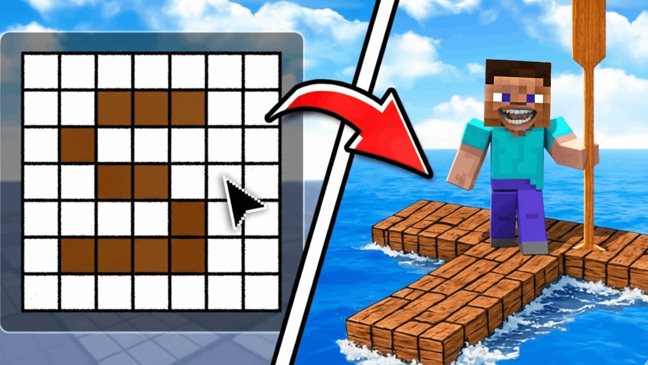 STEVE DESENHOU um BARCO no ROBLOX