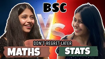 Why I Rejected Statistics Hons? BSc Maths Kyun Le Li🤦‍♀️| BSc Maths Hons Vs BSc Stats Hons 2023