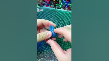 Casting with Blue Stuff & UV Resin! #tutorial #bluestuff #uvresin #marvellegends #shorts #fyp #fypシ