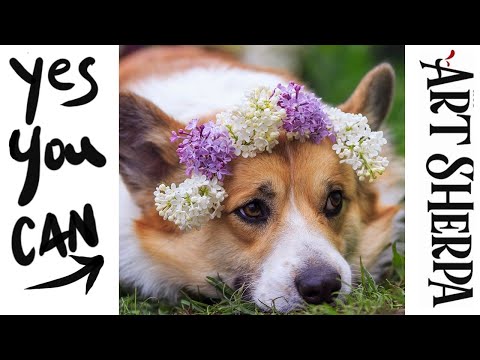 LIVE 🔴 Corgi Memorial Painting  Queen Elizabeth 2   Acrylic painting Tutorial Step by Step