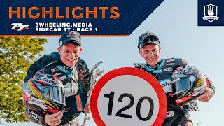 3wheeling.media Sidecar TT Race 1 - Highlights | 2023 Isle of Man TT Races