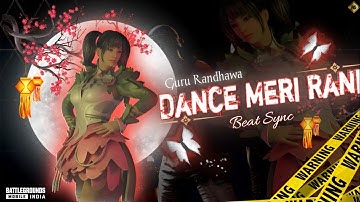Dance Meri Rani - Beat Sync Montage || hindi song beat sync montage ||#bgmi #gururandhawa