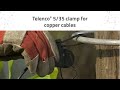 Telenco 535 clamp for copper cables