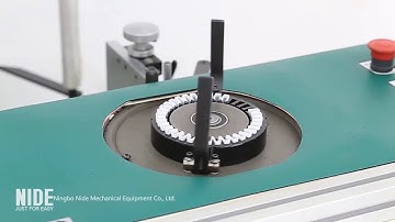 Automobile alternator motor stator slot insulation paper inserting process