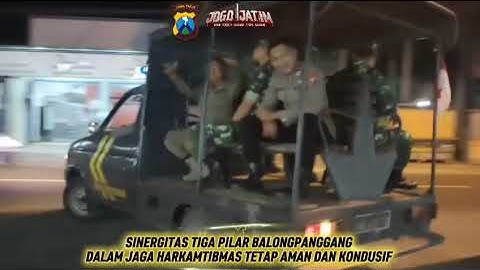 SINERGITAS TIGA PILAR BALONGPANGGANG DALAM JAGA HARKAMTIBMAS TETAP AMAN DAN KONDUSIF
