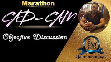 Maha Marathon||Objective Session||CAD-CAM|| 5th Semester ME||SBTE||@jaimechanical
