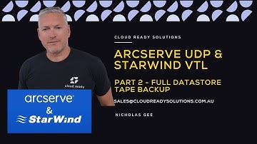 How to protect an Arcserve UDP Datastore using Arcserve Backup and StarWind Virtual Tape Library