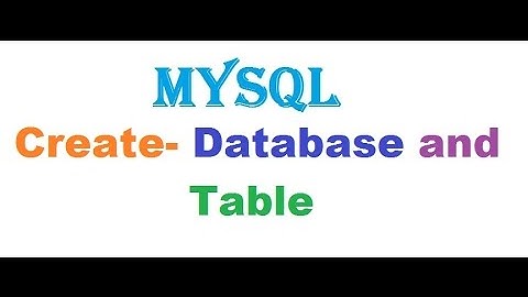How to Create mysql database and table in Bangla | MYSQL | | DATABASE | | TABLE |
