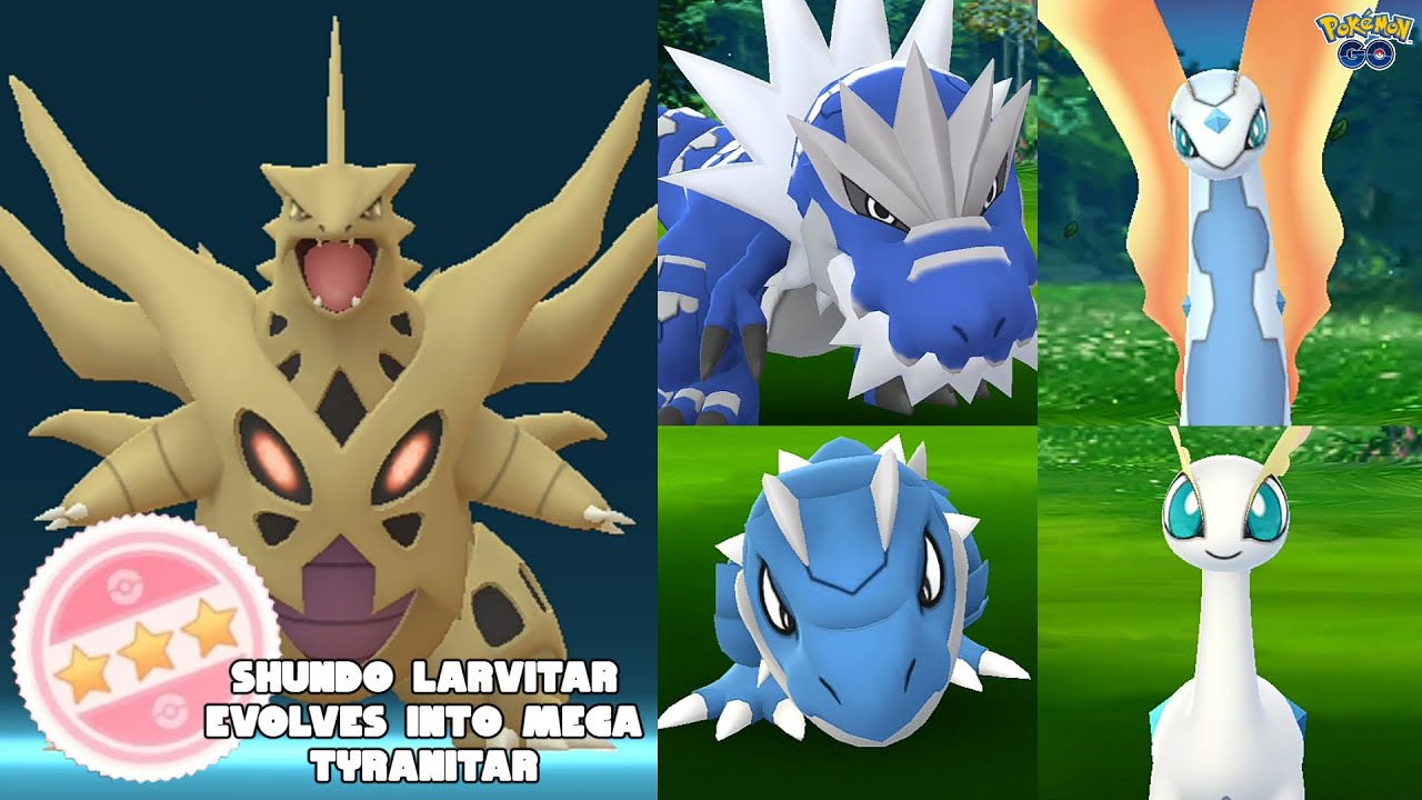 Mega Tyranitar Shiny Tyrunt and Shiny Amaura Debut in Pokemon GO Mega Tyranitar Shiny Tyrunt and Shiny Amaura Debut in Pokemon GO