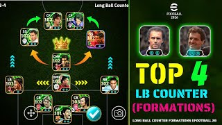 Top 4 Long Ball Counter Best Formations eFootball 2026 🥵🔥 | Best 4-2-2-2 Formation In eFootball ✨